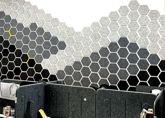 9mmの火の評価される高密度ポリエステル線維の音響パネルの六角形