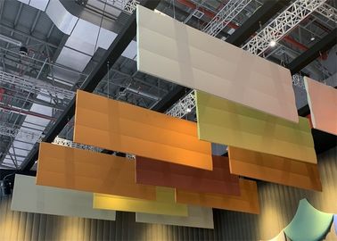 耐久財のフェルトの天井は吸音力、多着色された掛かる音のバッフルを迷わせます