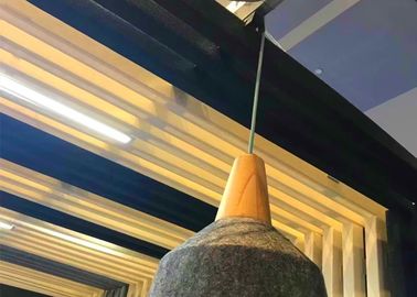 Bのレベルのポリエステル線維3dの音響の壁パネルの固定サイズ騒音の吸収